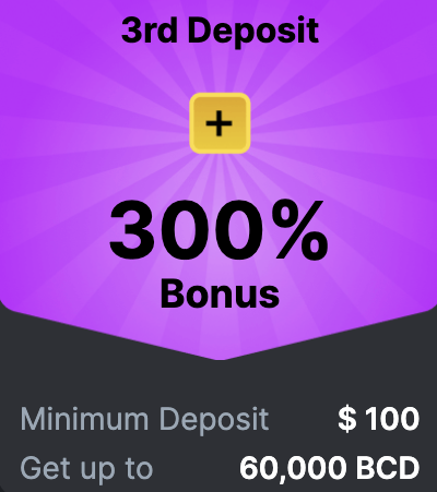 3rd Deposit Bonus